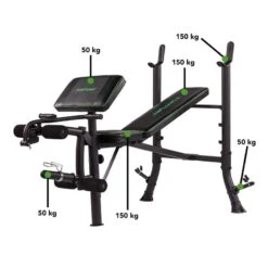 BANCO DE PESAS WB40 COMPACT WIDTH WEIGHT BENCH TUNTURI -Fit Tienda banco de pesas wb40 compact width weight bench tunturi 3