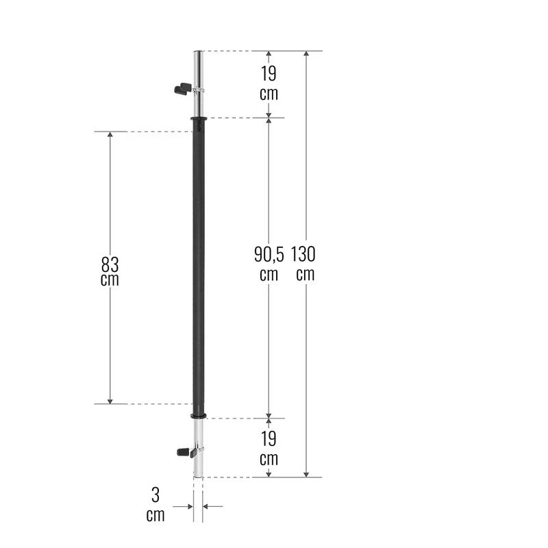 Barra Body Pump Aerobic Gorilla Sports Negro 130 Cm Diámetro 30 Mm 3 Barra Body Pump Aerobic Gorilla Sports Negro 130 Cm Diámetro 30 Mm
