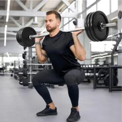 Barra Olímpica 1.8m Diámetro 25mm + 2 Seguros Fitness Tech -Fit Tienda barra olimpica 18m diametro 25mm 2 seguros fitness tech 3