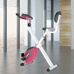 Bicicleta Para Ejercicios De Forma X HOMCOM Rosa 43x97x109 Cm -Fit Tienda bicicleta para ejercicios de forma x homcom rosa 43x97x109 cm 1