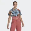 ADIDAS Camiseta Allover Print Cropped -Fit Tienda camiseta allover print cropped
