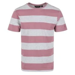 Regatta Camiseta Brayden De Rayas Para Hombre Malva