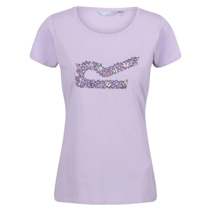 Regatta Camiseta Breezed II Mariposas Para Mujer Lila Pastel 3 Regatta Camiseta Breezed II Mariposas Para Mujer Lila Pastel