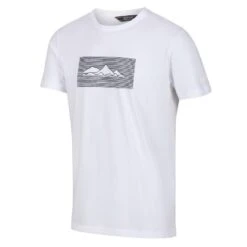 Regatta Camiseta Breezed Montaña Para Hombre Blanco -Fit Tienda camiseta breezed montaa para hombre blanco 3