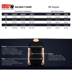 Gorilla Wear Camiseta De Manga Corta - Raleigh - Negro 12 Gorilla Wear Camiseta De Manga Corta - Raleigh - Negro -Fit Tienda camiseta de manga corta raleigh negro 4