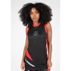 Gorilla Wear Camiseta De Tirantes Hornell Negra - Roja -Fit Tienda camiseta de tirantes hornell negra roja 2