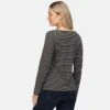 Regatta Camiseta Fernanda De Rayas Para Mujer Negro, Blanco -Fit Tienda camiseta fernanda de rayas para mujer negro blanco