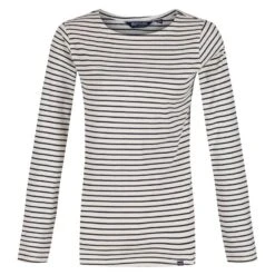 Regatta Camiseta Fernanda De Rayas Para Mujer Negro, Blanco 13 Regatta Camiseta Fernanda De Rayas Para Mujer Negro, Blanco -Fit Tienda camiseta fernanda de rayas para mujer vainilla claro marino