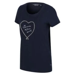 Regatta Camiseta Filandra VI Corazón Para Mujer Marino -Fit Tienda camiseta filandra vi corazon para mujer marino 3