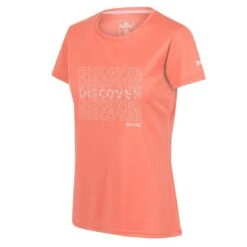 Regatta Camiseta Fingal VI Texto Para Mujer Coral Fusión -Fit Tienda camiseta fingal vi texto para mujer coral fusion 3