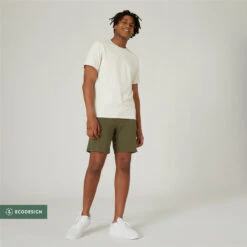 Camiseta Fitness 500 Hombre No Dye Regular