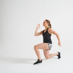 Camiseta Fitness Cardio My Top Negro Sin Mangas Espalda Natación Cuello Redondo -Fit Tienda camiseta fitness cardio my top negro sin mangas espalda natacion cuello redondo 2