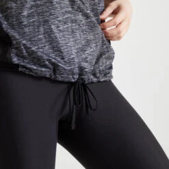 Camiseta Fitness Manga Corta Mujer Domyos 120 Negro -Fit Tienda camiseta fitness manga corta mujer domyos 120 negro 4