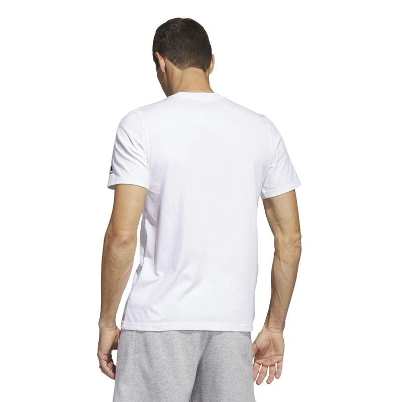 Camiseta Fitness Soft Training Adidas Hombre Blanco 6 Camiseta Fitness Soft Training Adidas Hombre Blanco - Imagen 4