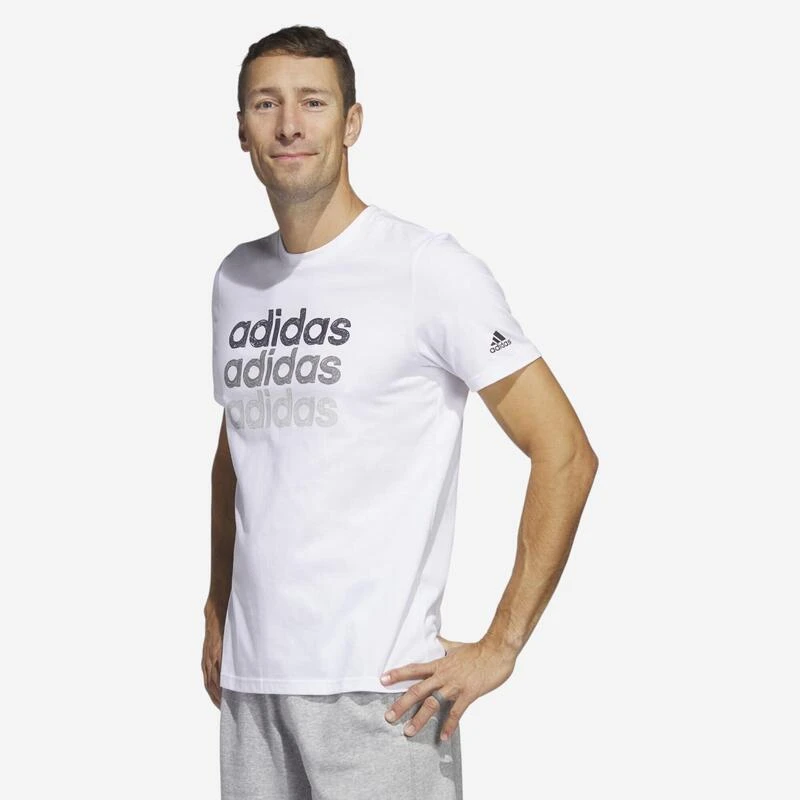Camiseta Fitness Soft Training Adidas Hombre Blanco 3 Camiseta Fitness Soft Training Adidas Hombre Blanco
