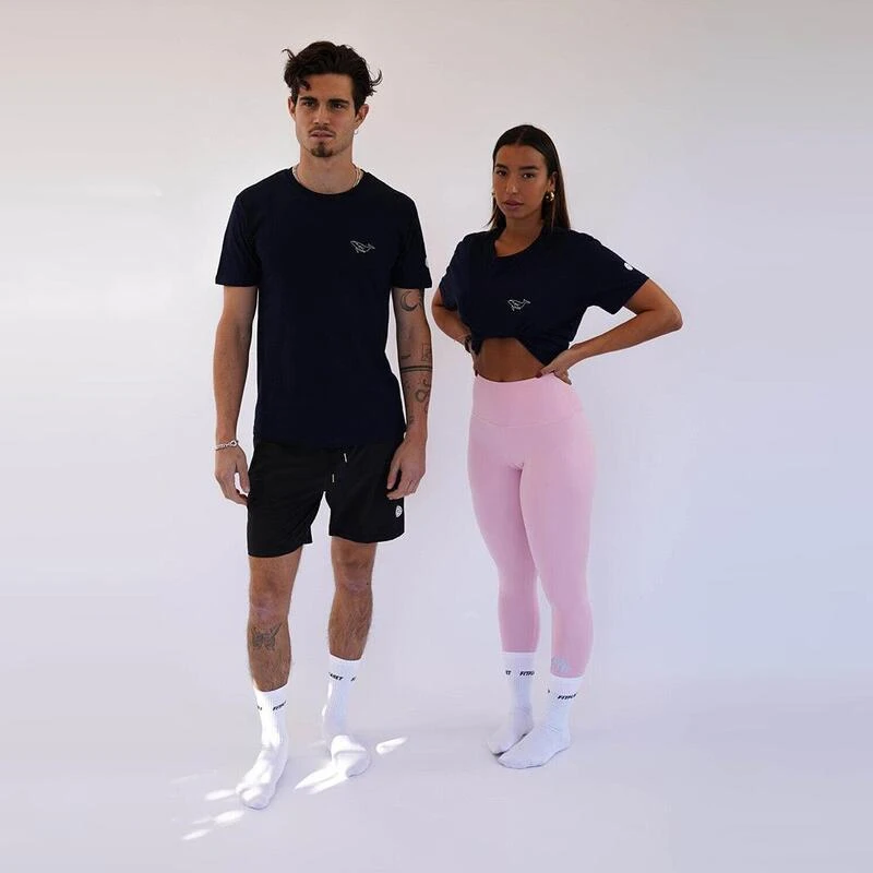 Camiseta Fitness Sostenible Manga Corta Algodón Unisex Fitplanet Whale Azul 3 Camiseta Fitness Sostenible Manga Corta Algodón Unisex Fitplanet Whale Azul
