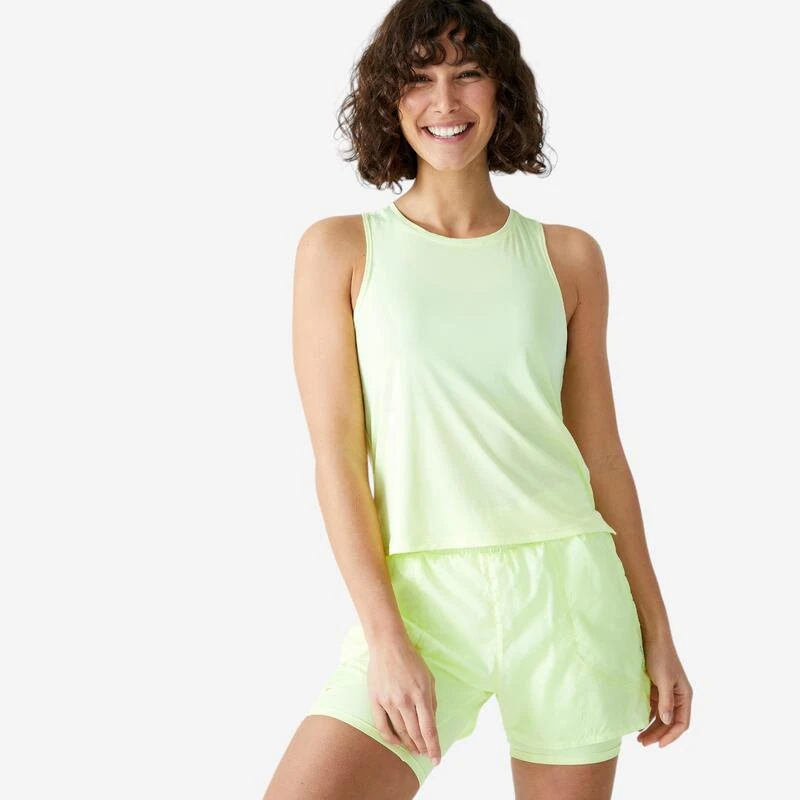 Camiseta Fitness Sin Mangas Tirantes Holgada Mujer Domyos Blanco 8 Camiseta Fitness Sin Mangas Tirantes Holgada Mujer Domyos Blanco - Imagen 6