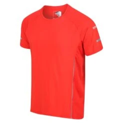 Regatta Camiseta Highton Pro Logotipo Para Hombre Rojo Fuego -Fit Tienda camiseta highton pro logotipo para hombre rojo fuego 3
