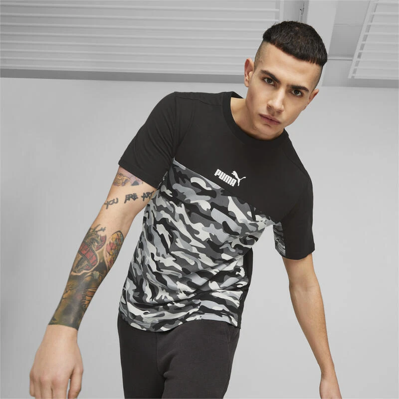 Camiseta Hombre Essentials Block Camo PUMA 4 Camiseta Hombre Essentials Block Camo PUMA - Imagen 2