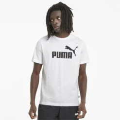 Camiseta Hombre PUMA Essentials Logo Blanco -Fit Tienda camiseta hombre puma essentials logo blanco 6