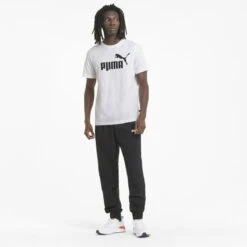 Camiseta Hombre PUMA Essentials Logo Blanco -Fit Tienda camiseta hombre puma essentials logo blanco 8