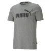 Camiseta Hombre PUMA Essentials Logo Gris -Fit Tienda camiseta hombre puma essentials logo gris