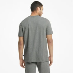 Camiseta Hombre PUMA Essentials Logo Gris -Fit Tienda camiseta hombre puma essentials logo gris 2