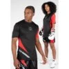 Gorilla Wear Camiseta Hornell Negra - Roja -Fit Tienda camiseta hornell negra roja