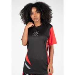 Gorilla Wear Camiseta Hornell Negra - Roja -Fit Tienda camiseta hornell negra roja 2