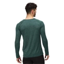 Regatta Camiseta Jaspeada Burlow Manga Larga Hombres Verde Pacífico -Fit Tienda camiseta jaspeada burlow manga larga hombres verde pacifico 3
