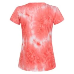 Regatta Camiseta Josie Gibson Fingal Edition Para Mujer Coral Fusión Teñida Con Nudos -Fit Tienda camiseta josie gibson fingal edition para mujer coral fusion teida con nudos 1