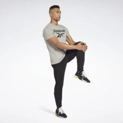 Camiseta Manga Corta Algodón Hombre Reebok Identity Big Logo Gris -Fit Tienda camiseta manga corta algodon hombre reebok identity big logo gris 2