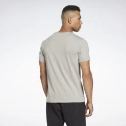 Camiseta Manga Corta Algodón Hombre Reebok Identity Big Logo Gris -Fit Tienda camiseta manga corta algodon hombre reebok identity big logo gris 3