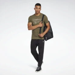 Camiseta Manga Corta Algodón Hombre Reebok Identity Big Logo Verde -Fit Tienda camiseta manga corta algodon hombre reebok identity big logo verde 2