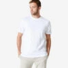Camiseta Manga Corta De Algodón Hombre Domyos 500 Blanco Glaciar 1 Camiseta Manga Corta De Algodón Hombre Domyos 500 Blanco Glaciar -Fit Tienda camiseta manga corta de algodon hombre domyos 500 blanco glaciar