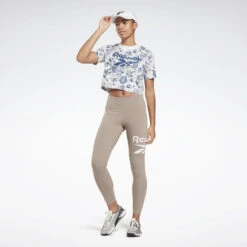 Camiseta Manga Corta Mujer Reebok Identity Floral Blanco -Fit Tienda camiseta manga corta mujer reebok identity floral blanco 2