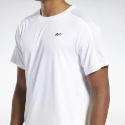 Camiseta Manga Corta Speedwick Hombre Reebok Workout Ready Tech Blanco -Fit Tienda camiseta manga corta speedwick hombre reebok workout ready tech blanco 4
