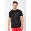 Camiseta Musculación Manga Corta Hombre GORILLA WEAR Performance Negro Rojo -Fit Tienda camiseta musculacion manga corta hombre gorilla wear performance negro rojo