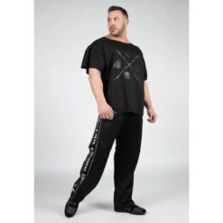 Camiseta Musculación Manga Corta Hombre GORILLA WEAR Sheldon Negro -Fit Tienda camiseta musculacion manga corta hombre gorilla wear sheldon negro 2