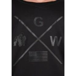 Camiseta Musculación Manga Corta Hombre GORILLA WEAR Sheldon Negro -Fit Tienda camiseta musculacion manga corta hombre gorilla wear sheldon negro 3