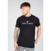 Camiseta Musculación Manga Corta Slim Fit Hombre GORILLA WEAR Davis Negro 1 Camiseta Musculación Manga Corta Slim Fit Hombre GORILLA WEAR Davis Negro -Fit Tienda camiseta musculacion manga corta slim fit hombre gorilla wear davis negro