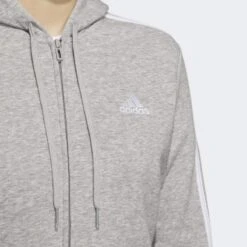 ADIDAS Chaqueta Con Capucha Essentials Fleece 3 Bandas -Fit Tienda chaqueta con capucha essentials fleece 3 bandas 4