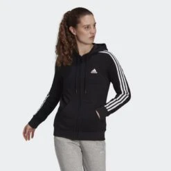 ADIDAS Chaqueta Con Capucha Essentials Fleece 3 Bandas -Fit Tienda chaqueta con capucha essentials fleece 3 bandas 5