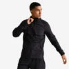 Chaqueta Fitness Performance Hombre Negro Transpirable Cremallera -Fit Tienda chaqueta fitness performance hombre negro transpirable cremallera
