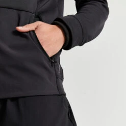 Chaqueta Fitness Performance Hombre Negro Transpirable Cremallera -Fit Tienda chaqueta fitness performance hombre negro transpirable cremallera 3