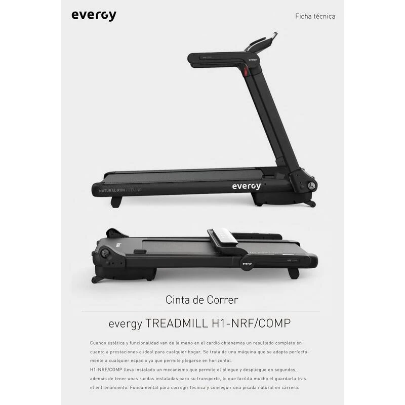 CINTA DE CORRER EVERGY PLEGABLE / INCLINABLE H1 5 CINTA DE CORRER EVERGY PLEGABLE / INCLINABLE H1 - Imagen 3