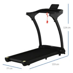 Cinta De Correr Plegable Con 12 Programas HOMCOM 153x77x124 Cm Negro -Fit Tienda cinta de correr plegable con 12 programas homcom 153x77x124 cm negro 2