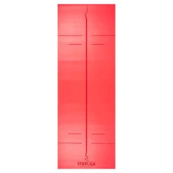 Esterilla De Yoga PU Pro Rojo - Lineas Posicionamento Y Alineación Orgánico -Fit Tienda esterilla de yoga pu pro rojo lineas posicionamento y alineacion organico 1