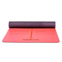 Esterilla De Yoga PU Pro Rojo - Lineas Posicionamento Y Alineación Orgánico -Fit Tienda esterilla de yoga pu pro rojo lineas posicionamento y alineacion organico 2