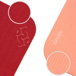 Esterilla De Yoga TPE Coral Bordeaux + Correa De Transporte Y Estiramiento -Fit Tienda esterilla de yoga tpe coral bordeaux correa de transporte y estiramiento 2